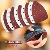Pack of 50 Sandpaper Triangle Sanders 11-Hole Sanding Pads 180