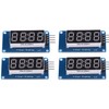 4Pcs 0.36 Inch 3.3~5.5V LED 4-Digit Adjustable Brightness Display Module