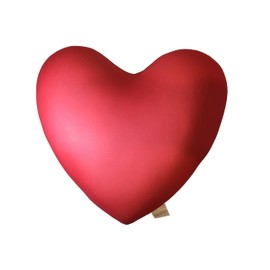 Mushy Pillows Heart Shaped Microbead Throw Pillow Super Soft and Delightfully Squishy Cover 14 x 13