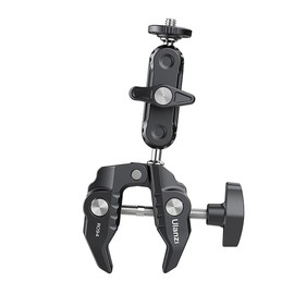 Ulanzi R094 Super Clamp Tripod Clamp - Tube Clamp with Ball Head and Magic Arm - Up to 6 cm Thick - 3/8 Inch Screw Hole