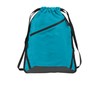 Port Authority Zip-It Cinch Pack. BG616, Tropic Blue/ Black, OSFA