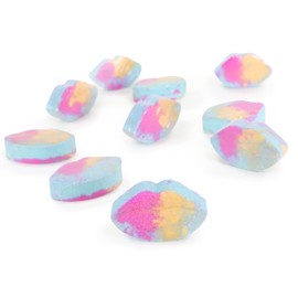 Toyland® Pack of 10 Lip-shaped Bath Bombs - Rainbow Fizzer - Party Bag Fillers