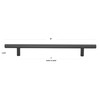 GlideRite Hardware 7" Center Solid Handle Bar Pull 10" Long,