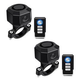NineLeaf Alarm with Remote Control,Bike Alarm with Remote USB,Electric Bicycle Charging Protection Device,IP65 Waterproof,Anti-Theft,USB-C Rechargeable,for Bicycles, Motorcycles, E-Bikes,2PK