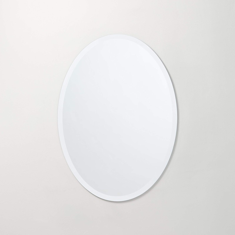 Better Bevel 24" x 36" Frameless Oval Mirror | 1"