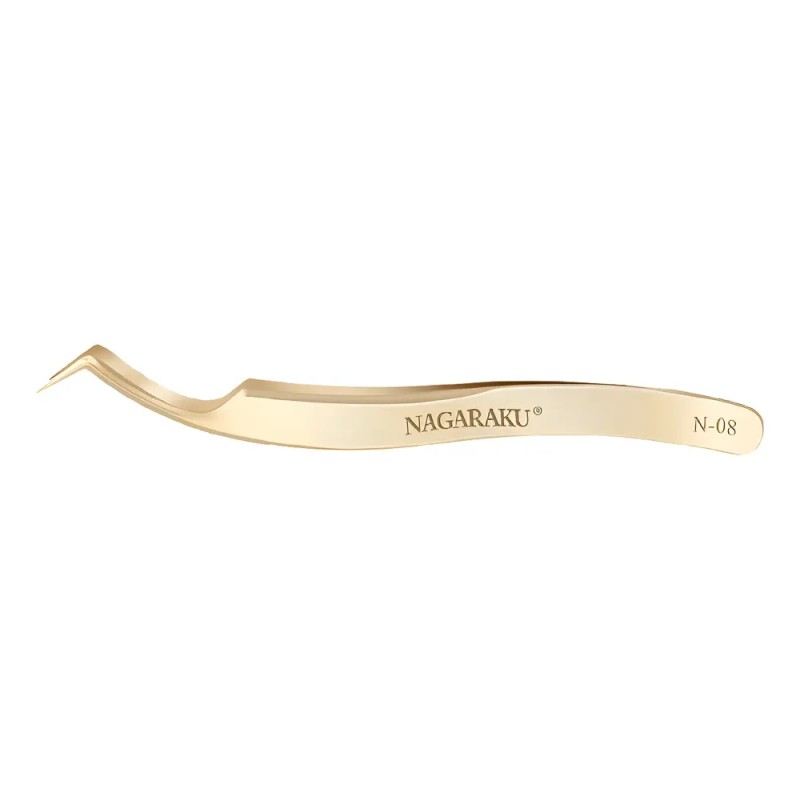 Pinza De Extensión De Pestañas Rusa Nagaraku Volum N-08 Gold