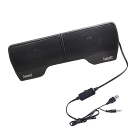 CastomFZ Computer Speakers Desktop PC Speakers for Monitor, Music Speaker with Wired Handy Volume Control for Computers, Tablets TV, PC, Laptop, Black