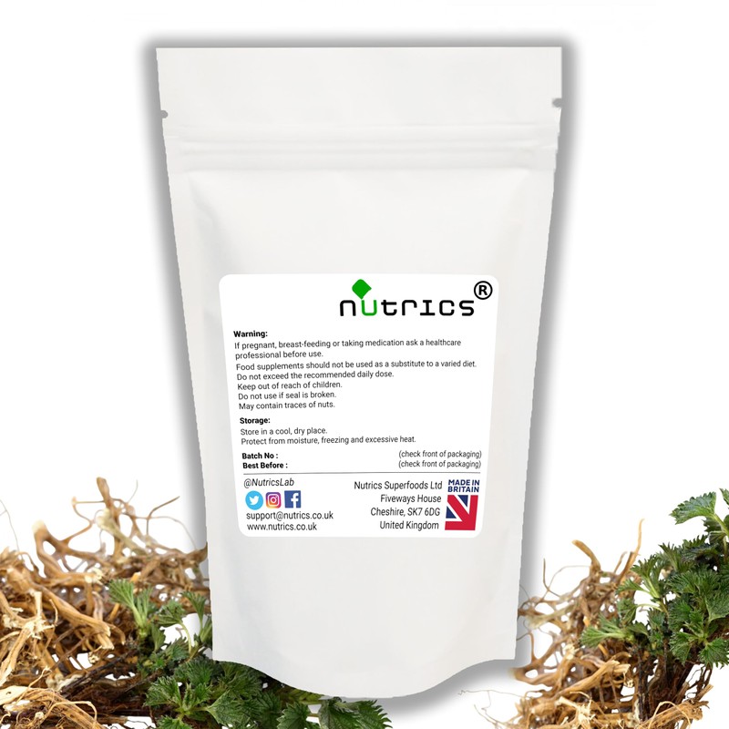 Nutrics® 12,000mg (per Capsule) STINGING Nettle Root Extract 120 V