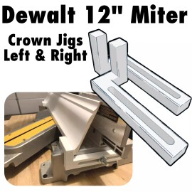 Dewalt Crown Molding Precision Angle Jig for 12" Miter Saws Crown Stops