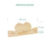 LAUBLUST Wooden Coat Rack Approx. 30 x 11 x 5