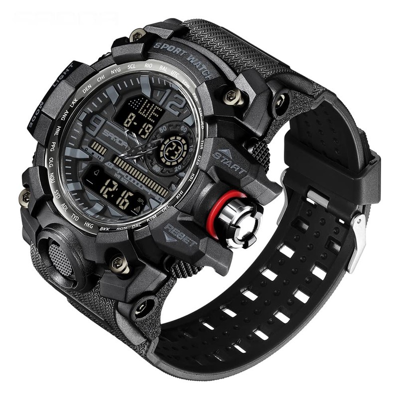 AIMES Men Watch Outdoor Casual Sport Waterproof Military Digital Watches