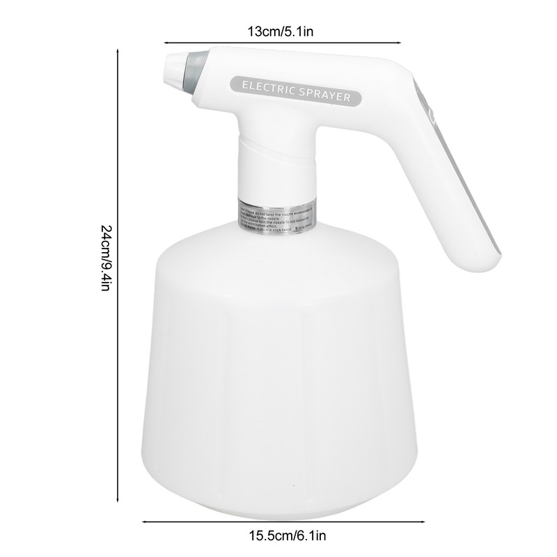 Electric Spray Bottle 2000mah USB Charging ABS and HDPE Rotating