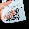 DIY Decorative Mandala Feather Stencil Template for Scrapbooking Painting on