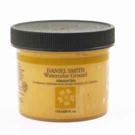 Daniel Smith Tarro de acuarela molido de 4 onzas, oro iridiscente, 284055012