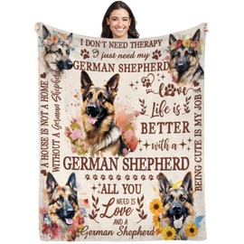 Lussues Nee German Shepherd Throw Blanket for Dog Owners,German Shepherd Blanket Flannel 50 * 60in