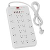 Glückluz Regleta Multicontacto Pared USB, Conector Múltiple con Varios Enchufes