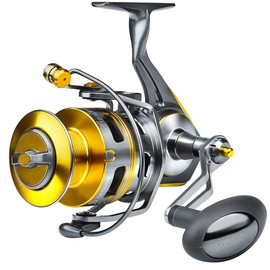 Fishing Reels Spinning Reel - Full Metal Fishing Reel Aluminum Spool Ocean Big Game Carp Saltwater Fishing Spinning Reels Gold 5000