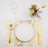 WELTRXE Table Runner Net with Gold Foil 28 x 15
