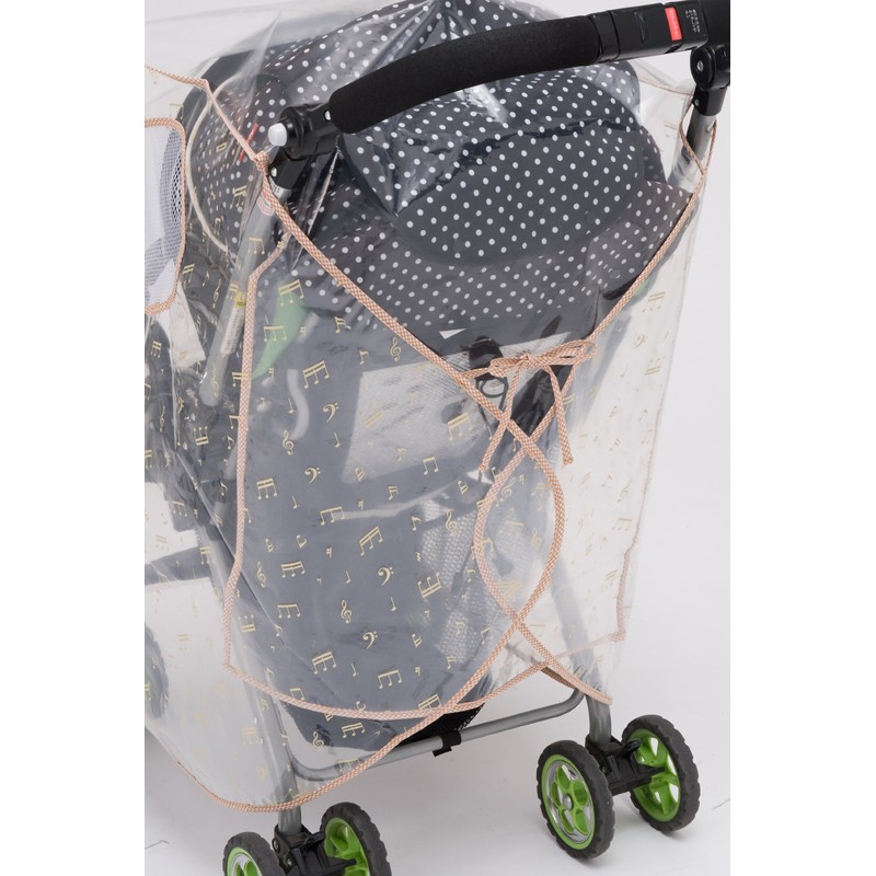 Fujiki Rain Cover for Baby Cars Musical Note Pattern