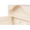Wooden World - Wooden Key Cabinet with Door, 6 Hooks