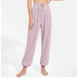 Women's Yoga Harem Pants for Vinyasa and Pilates Dance Black/L