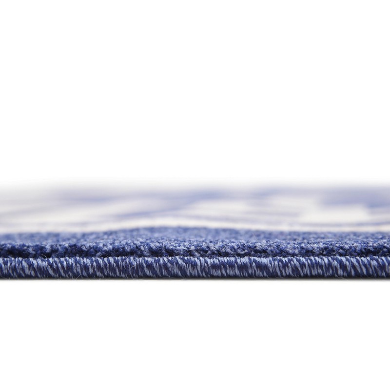 Unique Loom Athens Collection Geometric Casual Modern Border Dark Blue