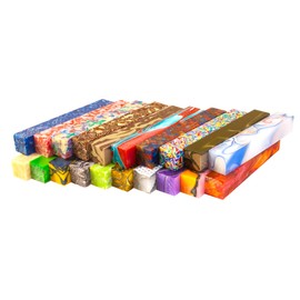 Peachtree Woodworking Supply Color Splash Acrylic Resin Pen Blank 3/4" x 3/4" x 5"Patterns May Slightly Vary