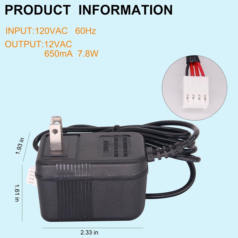 v3186 120V to 12V AC Water Softener Power Cord Transformer