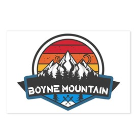 CafePress Boyne Mountain Boyne Falls Michigan Postcards (Package of 8), 6"x4" Printed Note Card