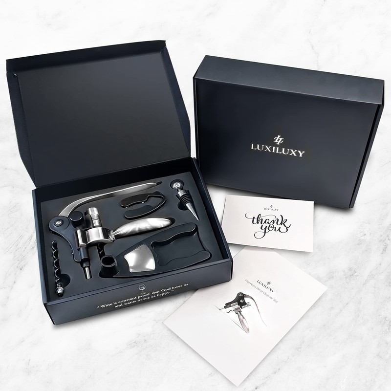 Wine Bottle Opener Corkscrew Set – Luxiluxy [2024 upgraded, does