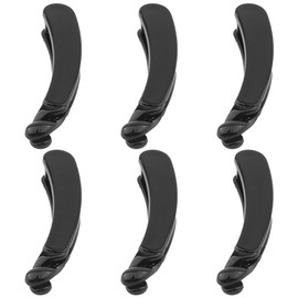 Beavorty Banana Clip Set 11cm Black Coated Hairdressing Twist Clips for Fine Hair