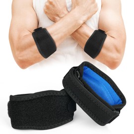 ACWOO Elbow Brace, Pack of 2 Elbow Bandage Men and Women, Tennis Bracelet, Elbow Bandage for Tennis Elbow, Golfer's Elbow Sports, Fitness (Blue)