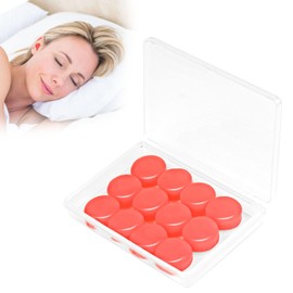 6 Paar Formbare Softe Silikon Ohrstöpsel zum Schlafen Schwimmen, Ideal als Gehörschutz, Duschen, Für Konzerte, Schlafen, Schnarchen und Mehr- Orange