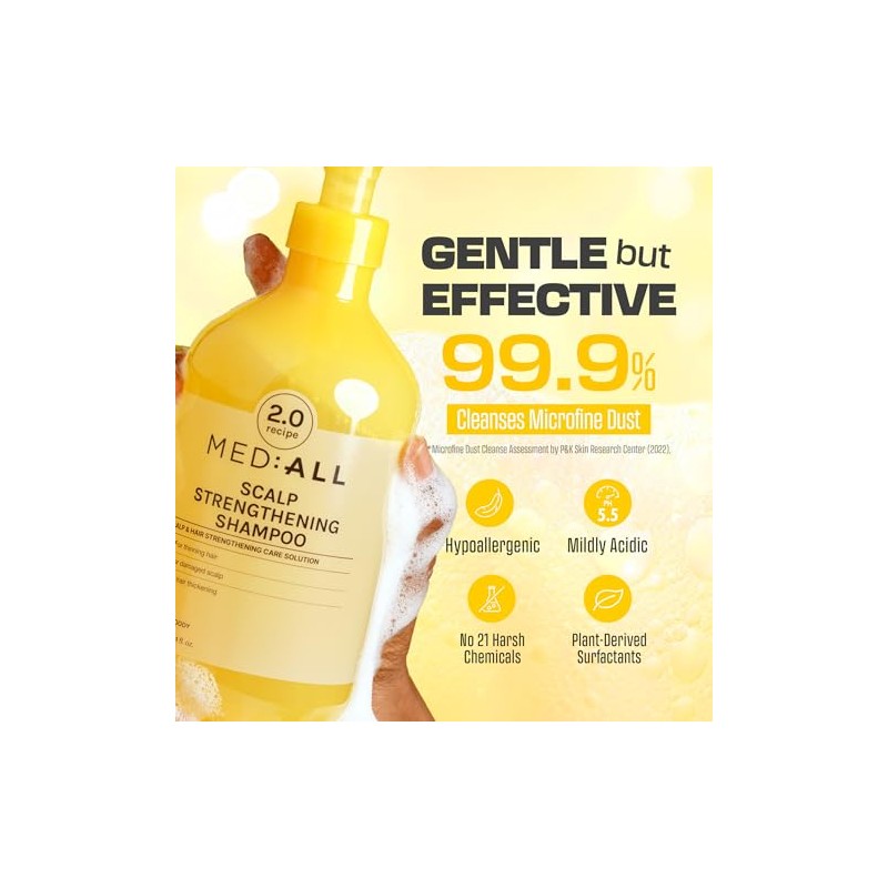 MED-ALL Champú Fortalecedor Para El Cuero Cabelludo Mediall (720 Ml,