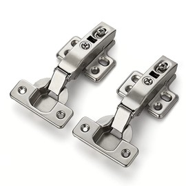 Ravinte 10 Pack 5 Pairs European Kitchen Cabinet Hinges Soft Close Full Overlay Cabinet Door Hinges Heavy-Duty Frameless Adjustable Concealed Cabinet Cup Hinge