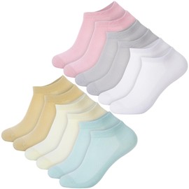 Zuimei 6 Paare Ankle Socks Women, No Show Ankle Socks Ladies Short Socks Low Cut Trainer Socks for Running, School, Gym and Casual