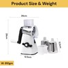 Spendeal Rotary Cheese Grater, 3 in 1 Cheese Shredder Grater
