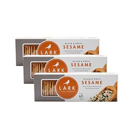 Black & White Sesame Savory Biscuit by Lark Fine Foods-Pack of 3