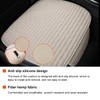 KVAEY Linen Back Car Seat Cover, Anti-Slip Long Bottom Rear