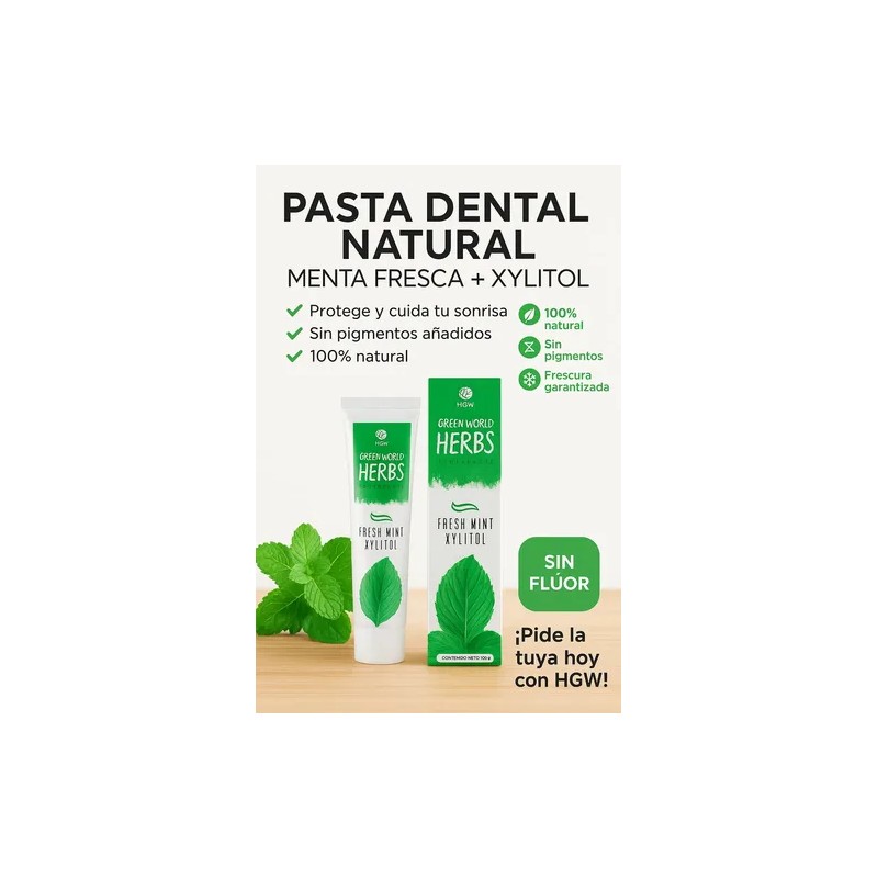 Pack 2 Crema Dental Green Herbs Hgw Sin Flúor Ni