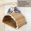 Bird Wood Hammock Tent Arch Bridge Shape Wooden Parrot Snuggle