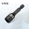 HARFINGTON 2pcs Magnetic Nut Driver 8mm Hex Drive Socket 1.89"