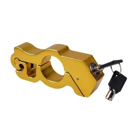 Alaka Steering Wheel Lock, Bike Brake Lock, Anti-Theft, Strongest, Moped, Large, Medium, Small, Axle Lock, Grip Lock, Lever Fixed, Spare Key Included, For Touring, Shopping, Travel, Motorcycle
