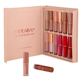 Labial Mate Handaiyan Paleta X12 Colores Larga Duración Pack