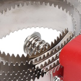 Curry Comb 6 Ring Horse Shedding Comb, Stainless Steel Spiral Curry Comb for Sheep Horses Cows Relieve Itching (5 Turns)