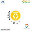 GamesMonkey® - Recycling Stickers for Recycling Garbage V4 – Washable