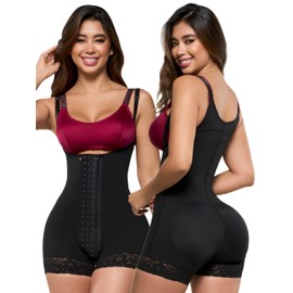 Sonryse Stage 2 faja Tummy Tuck Compression Garment | Faja Body Shaper Shapewear for Women | Fajas Colombianas Moldeadoras Black 2XL