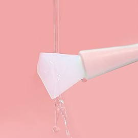 Juego compacto de 5 brochas de maquillaje de silicona de tacto rosa, herramientas de belleza multifuncionales para mascarilla facial, brillo de labios, sombra de ojos, aplicación