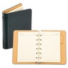 PATIKIL 6 Ring Binder Cover, A7 Leather Notebook Binder Mini