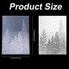 3D Embossing Folder, 6.42x4.53 Inch Pine Tree Embossing Plate Plastic